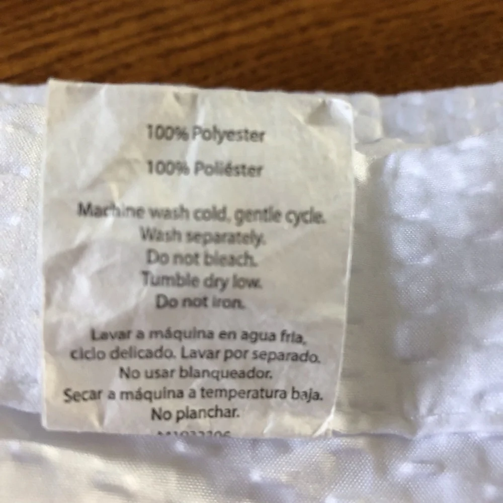 Mainstays White reusable shower curtain liner